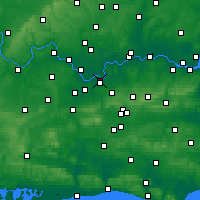Nearby Forecast Locations - Molesey - Map