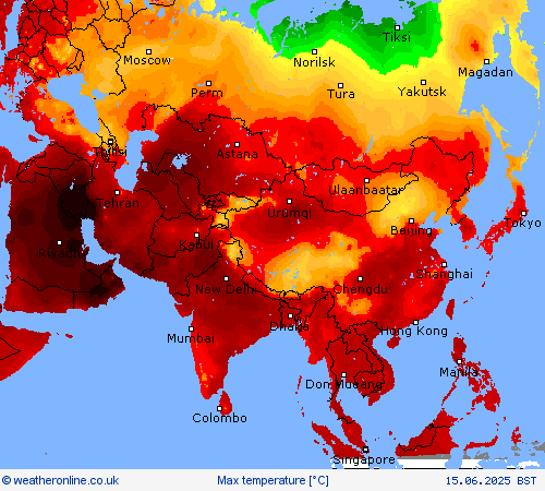 Max temperature Forecast maps
