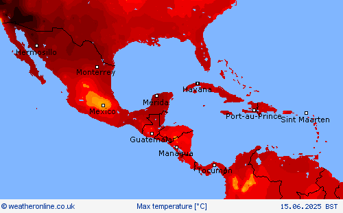 Max temperature Forecast maps