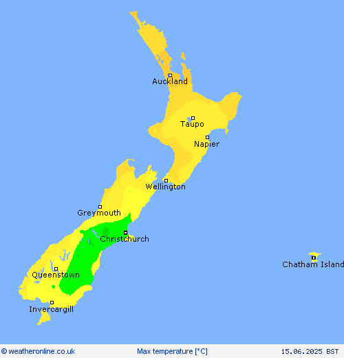 Max temperature Forecast maps