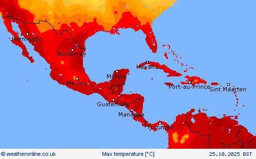 Max temperature Forecast maps
