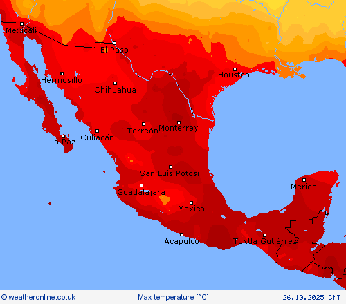 Max temperature Forecast maps