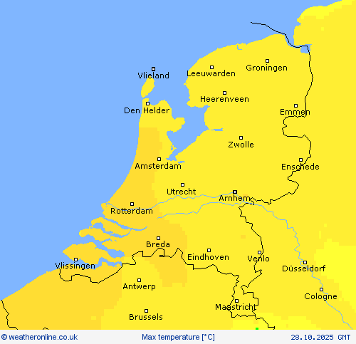 Max temperature Forecast maps