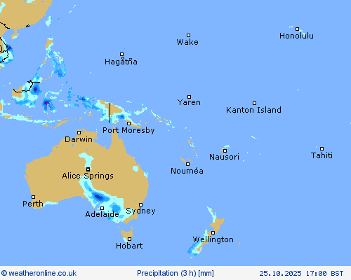 Precipitation (3 h) Forecast maps