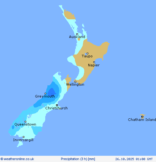 Precipitation (3 h) Forecast maps