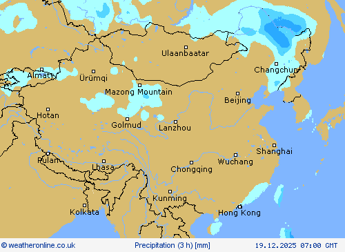 Precipitation (3 h) Forecast maps